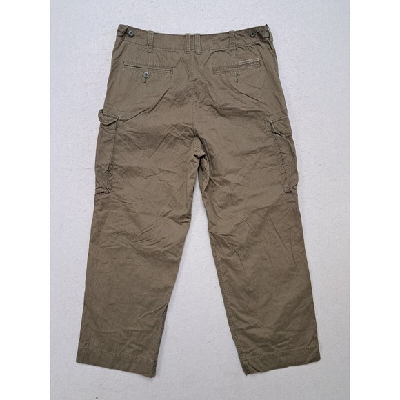 VTG Abercrombie Fitch Pants Mens XL 38x30 Paratroops Cargo Baggy Green T-2083 - Picture 7 of 10